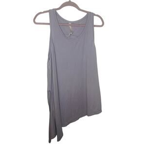 Lululemon Asymmetrical Tank Top Women's Size 12 Lavender Yoga Athleisure Slit